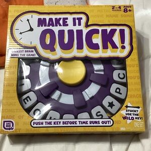 Make it QUICK kids game! New in box